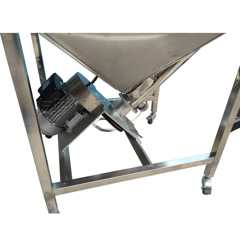 Flour Screw Feeding Vibrating Hopper Inclined Conveyor Machine Auger Feeder CE