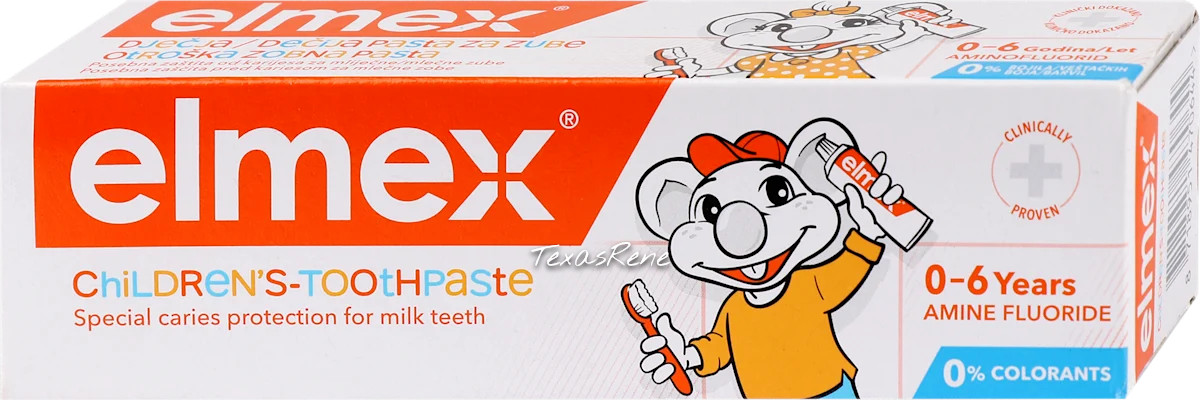 2x Elmex Kids Caries Protection Toothpaste 0-6 Years 50ml (1.69floz)