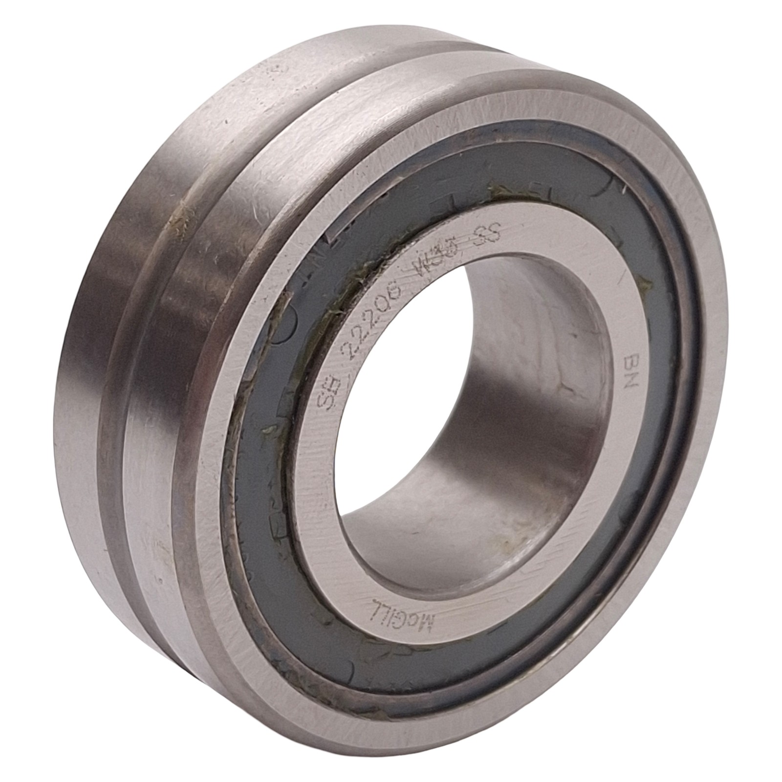 McGill SB 22206 W33 SS Spherical Roller Bearing, ø30mm ID, ø62mm OD, 20mm Width