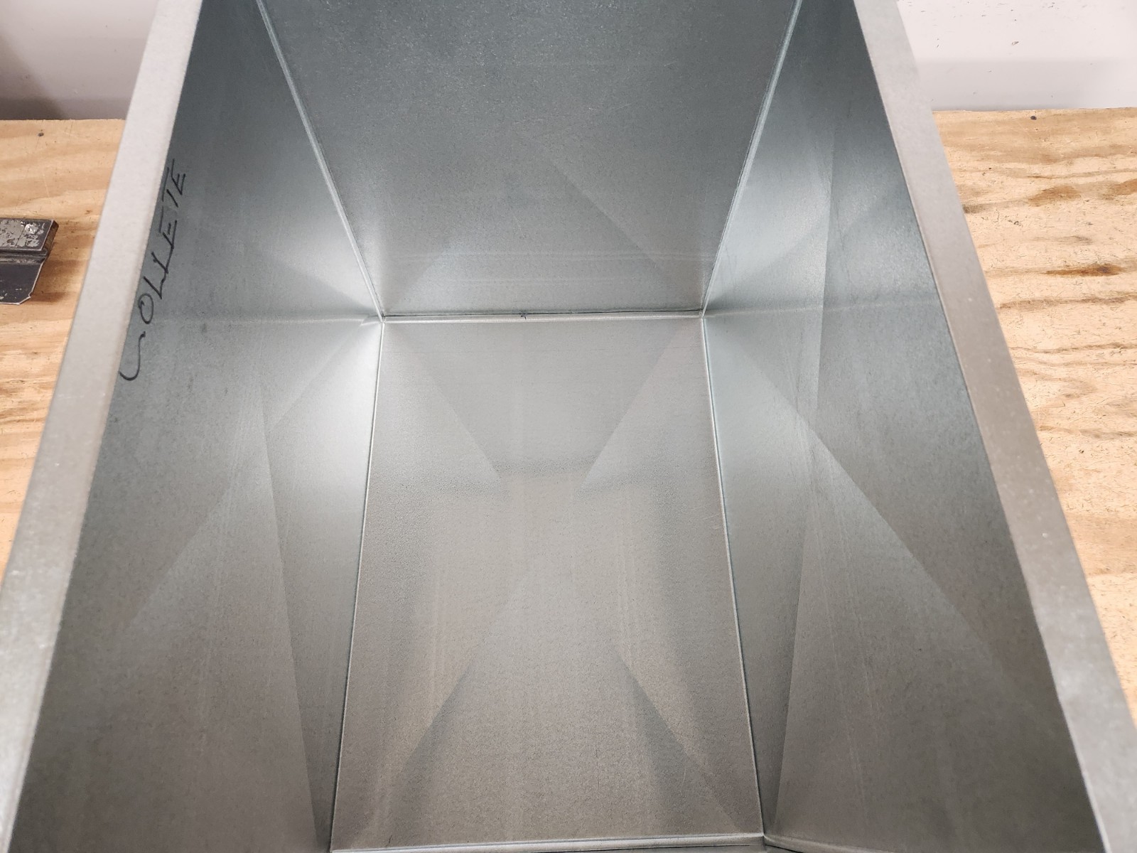 hvac stand return air box duct 17.5″x21″x16″ tall ..22 gauge metal Heavy Duty