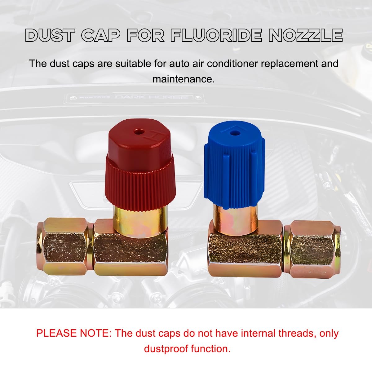 10 PCS R134a Cap A/C Cap, 13mm & 16mm Air Conditioning Service AC System Char…