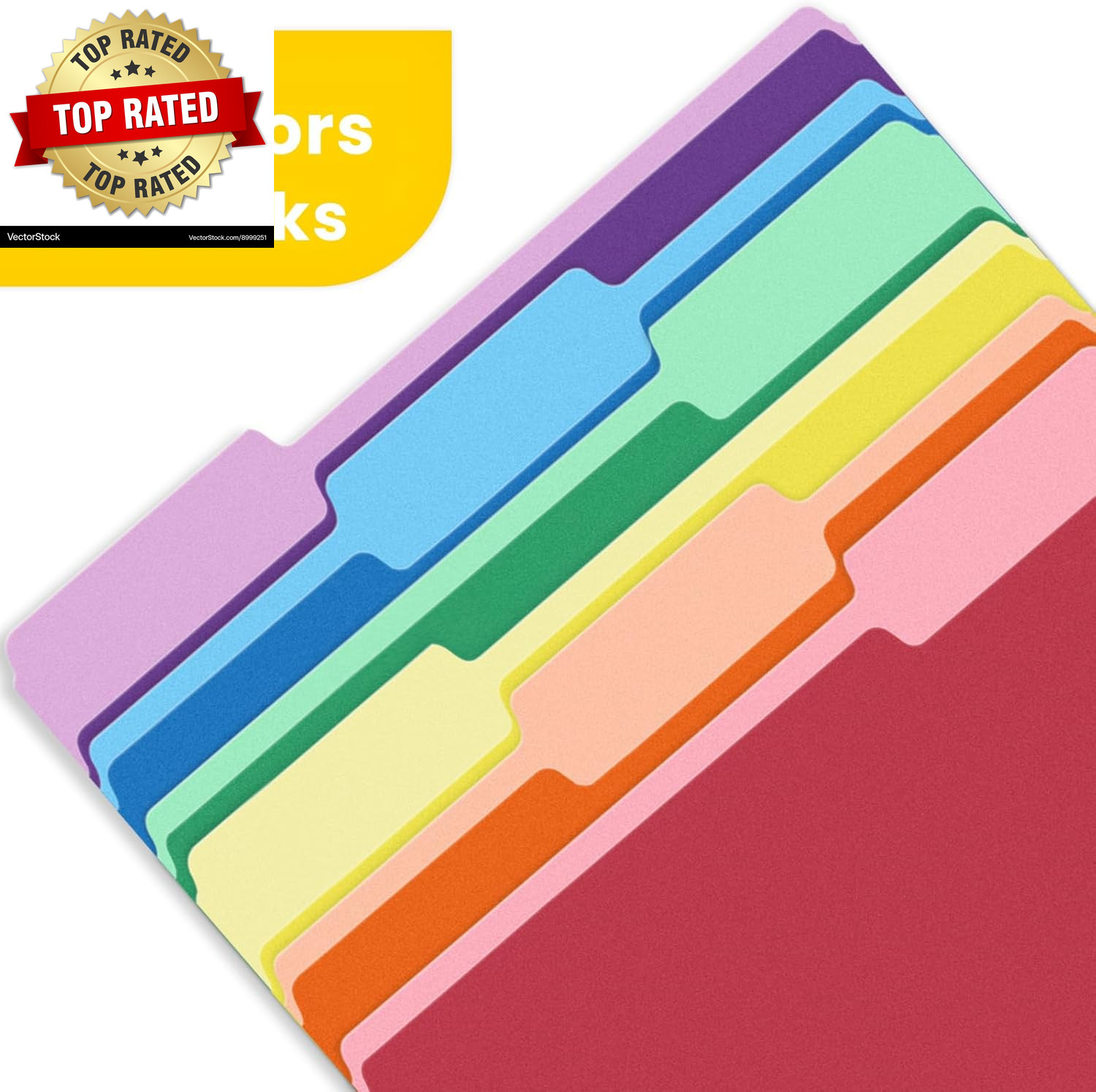 File Folders, 30 Pack Manilla Folders 8.5 X 11, Colored File Folders Home Office