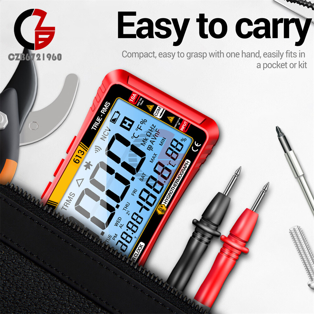 ANENG Digital Multimeter 3-in-1 Calendar/ Thermohygrometer /Multimeter AC/DC Hz