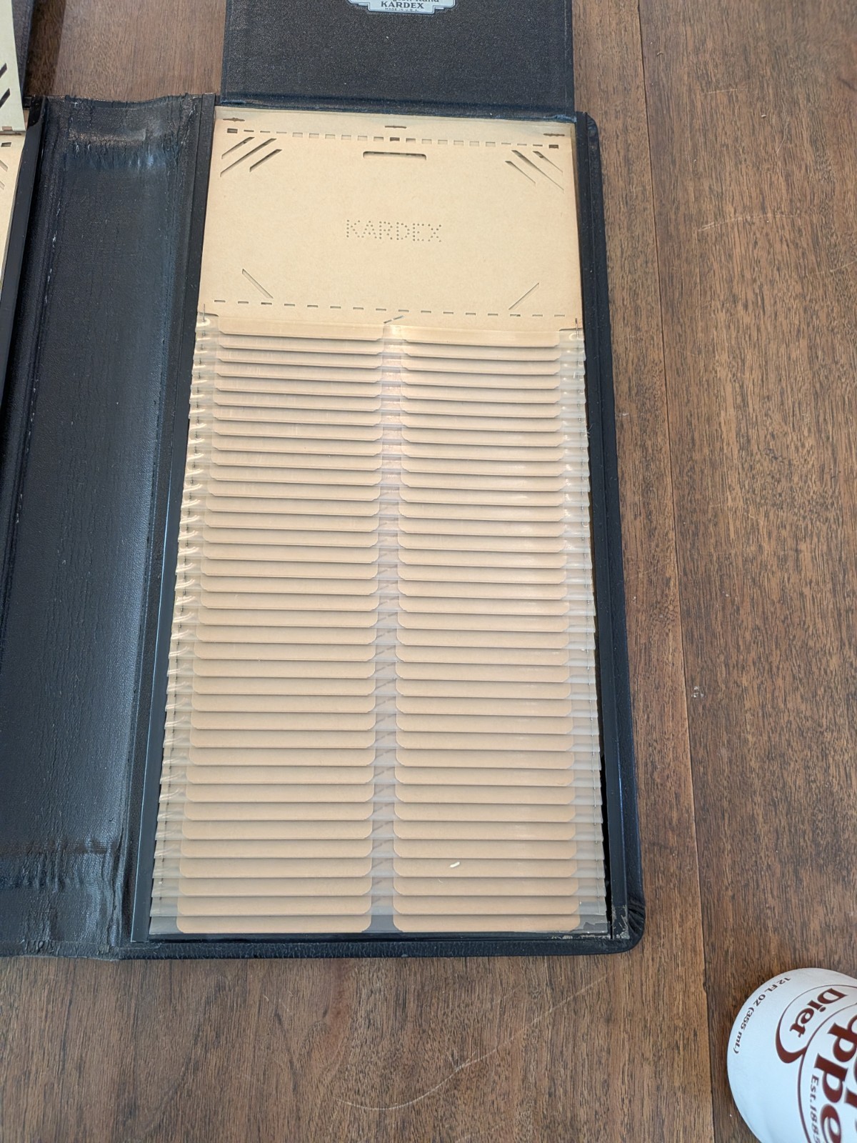 Vintage Black Remington Rand Kardex Visible Record File / Folding Record Book