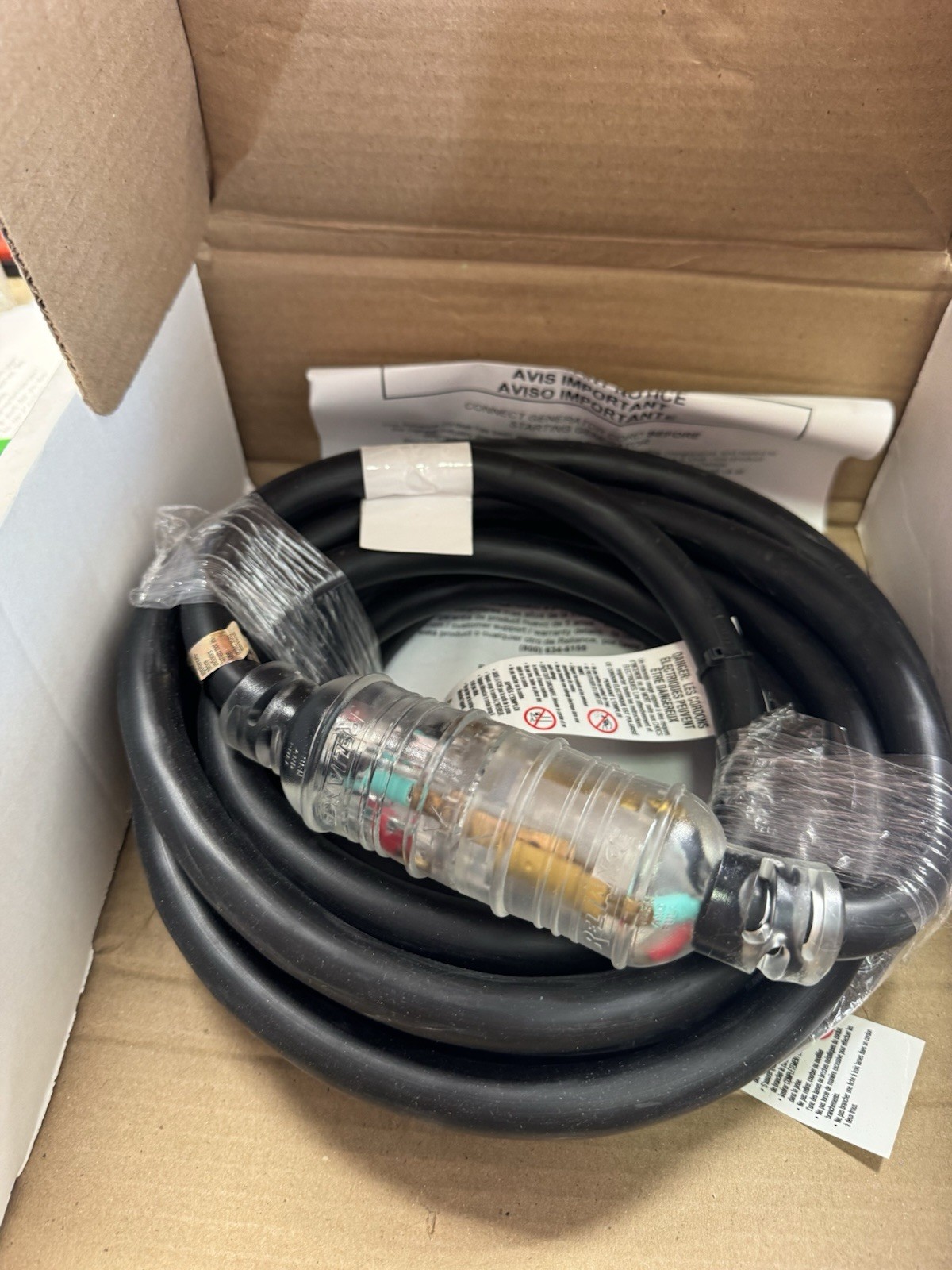 PC3025M Reliance Controls 25 Ft. 10/4 Generator Cord
