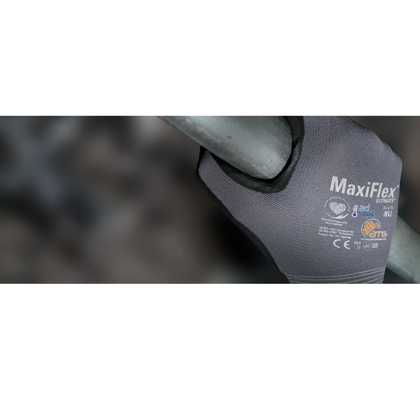 PIP GTek 34-874 MaxiFlex Ultimate Nitrile Micro Foam Coated Work Glove Good Grip