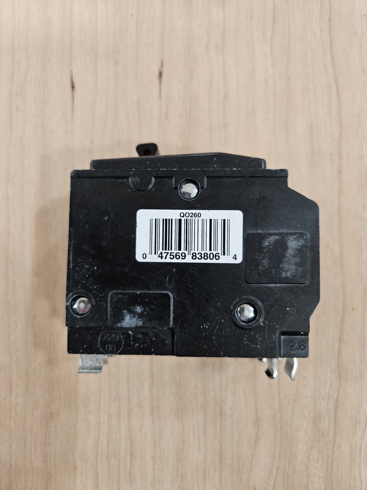 Square D Circuit Breaker QO260 60 Amp 2 pole Breaker 120/240 VAC 10kA (QO260)