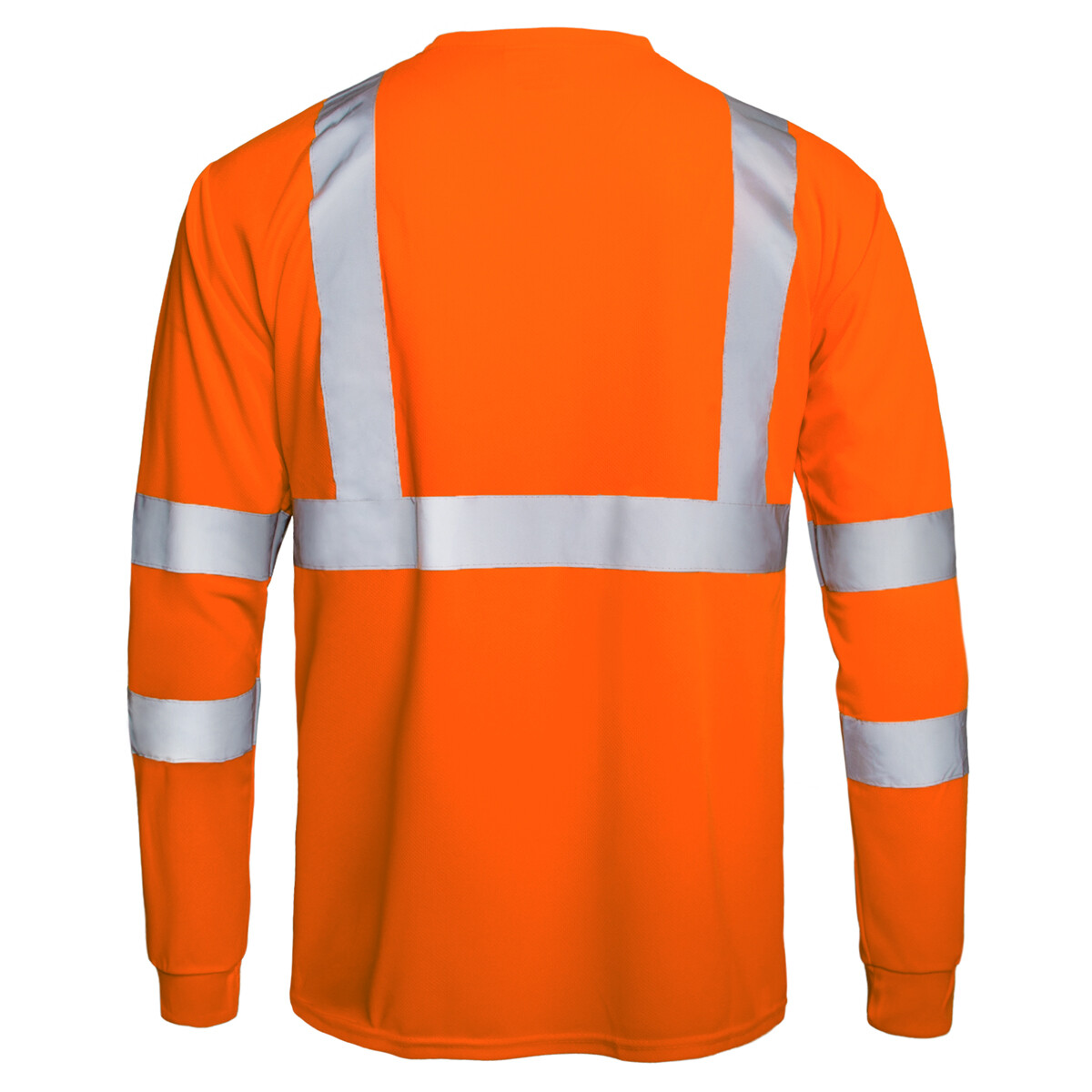 Hi Vis T Shirt ANSI Class 3 Reflective Safety Long Sleeve HIGH VISIBILITY Orange