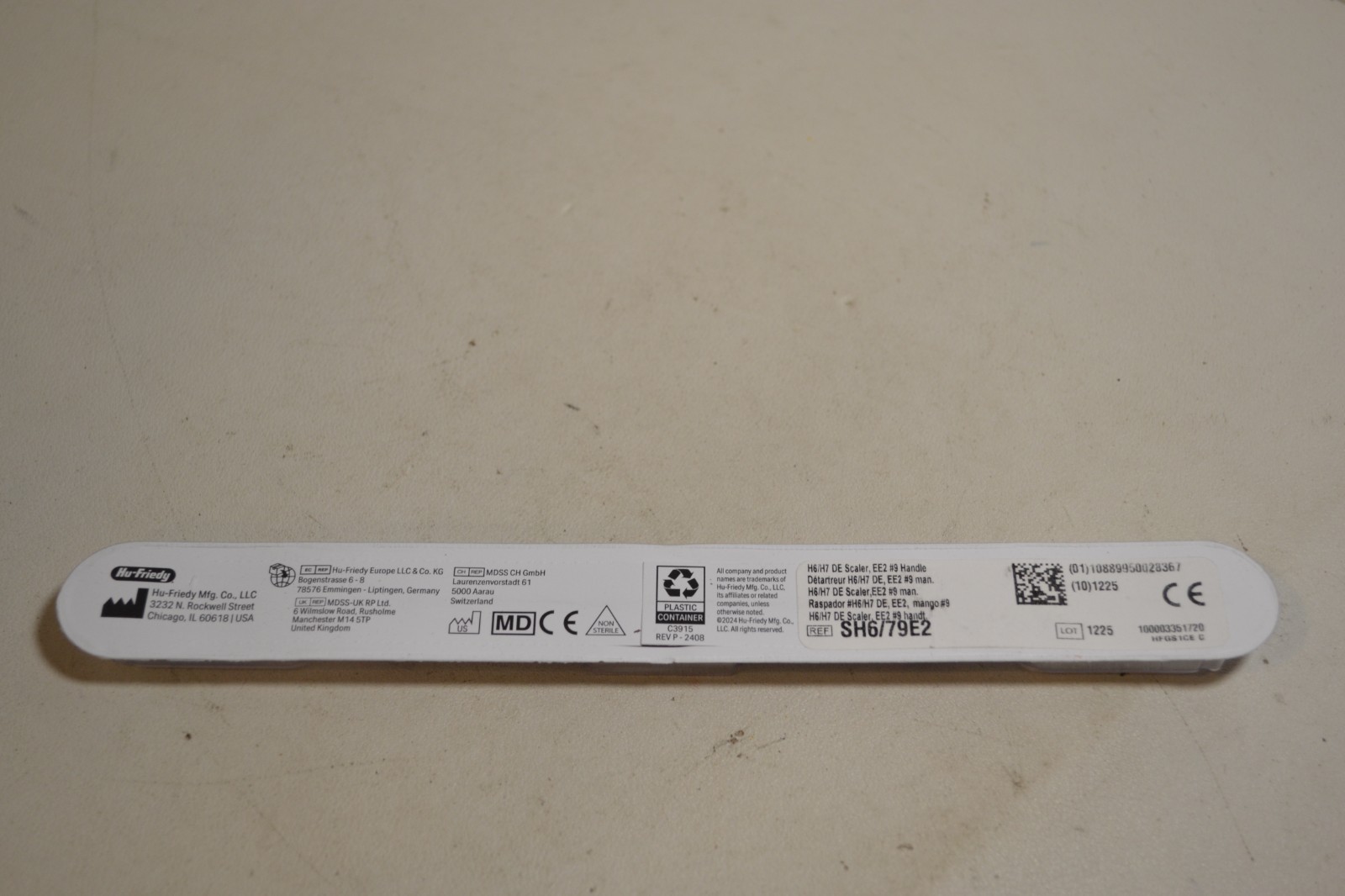 HU FRIEDY Hygenist Scaler 9 Handle Double end No. H6/H7 SH6/79E2