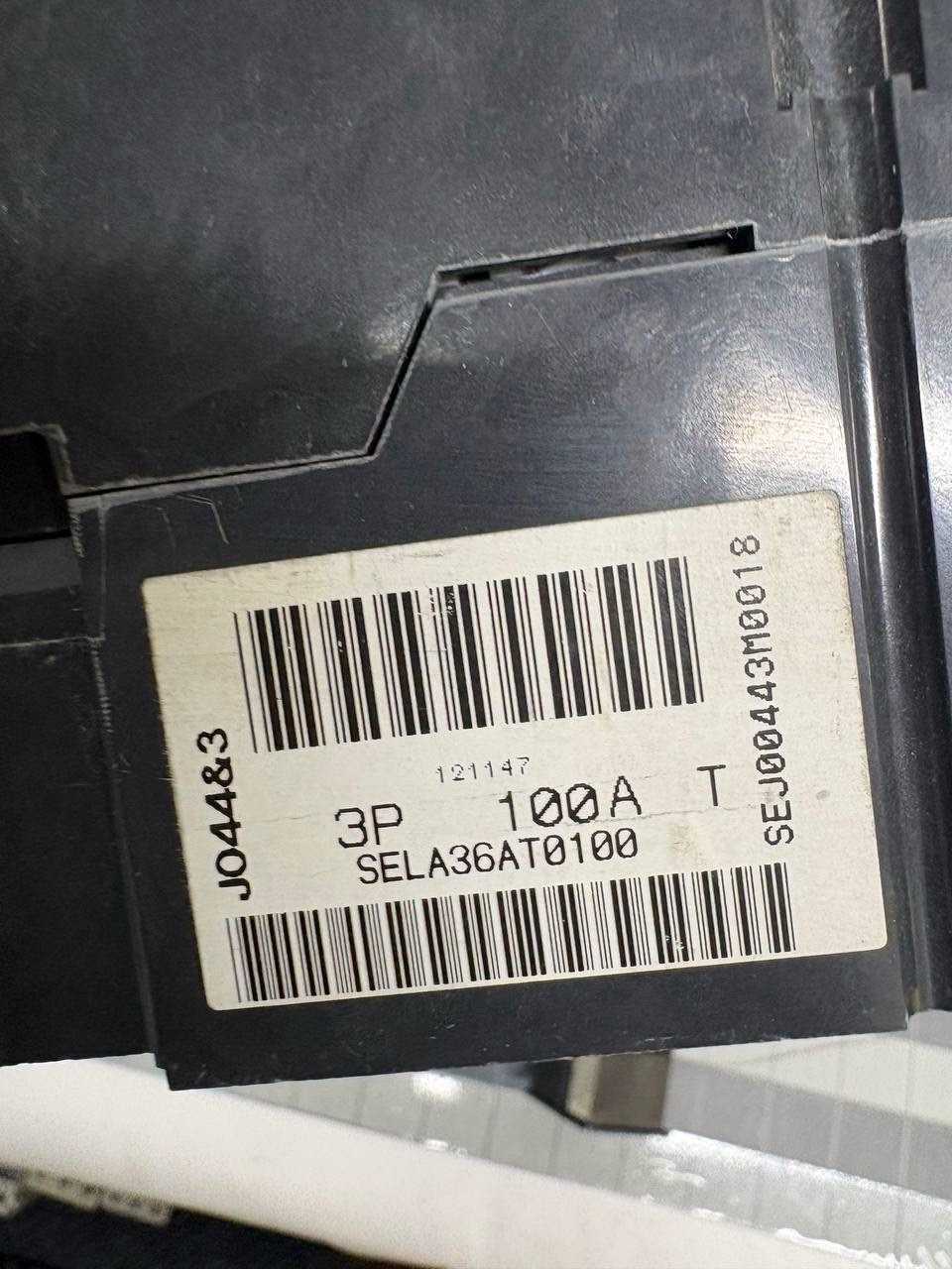 GE SELA36AT0100 Spectra RMS 100A 600V 3 Pole Breaker W/ SRPE100A Plug & Alarm