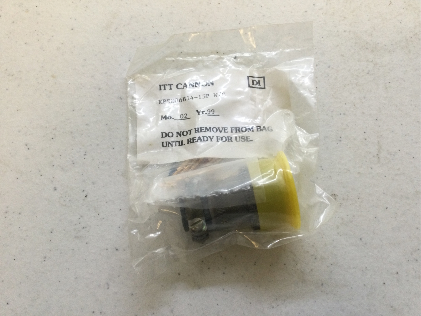 NEW ITT CANNON KPSE06B14-15P W/C CIRCULAR CONNECTOR, FREE SHIPPING
