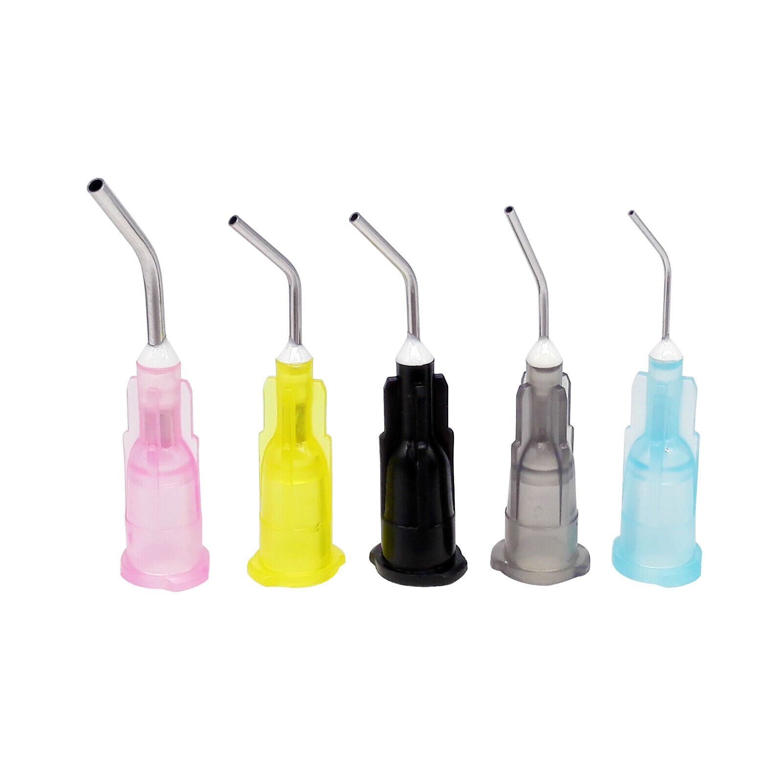 Dental Irrigation Bent Needle Dispensing Tips Acid Etch Flow Tip Needle Flowing