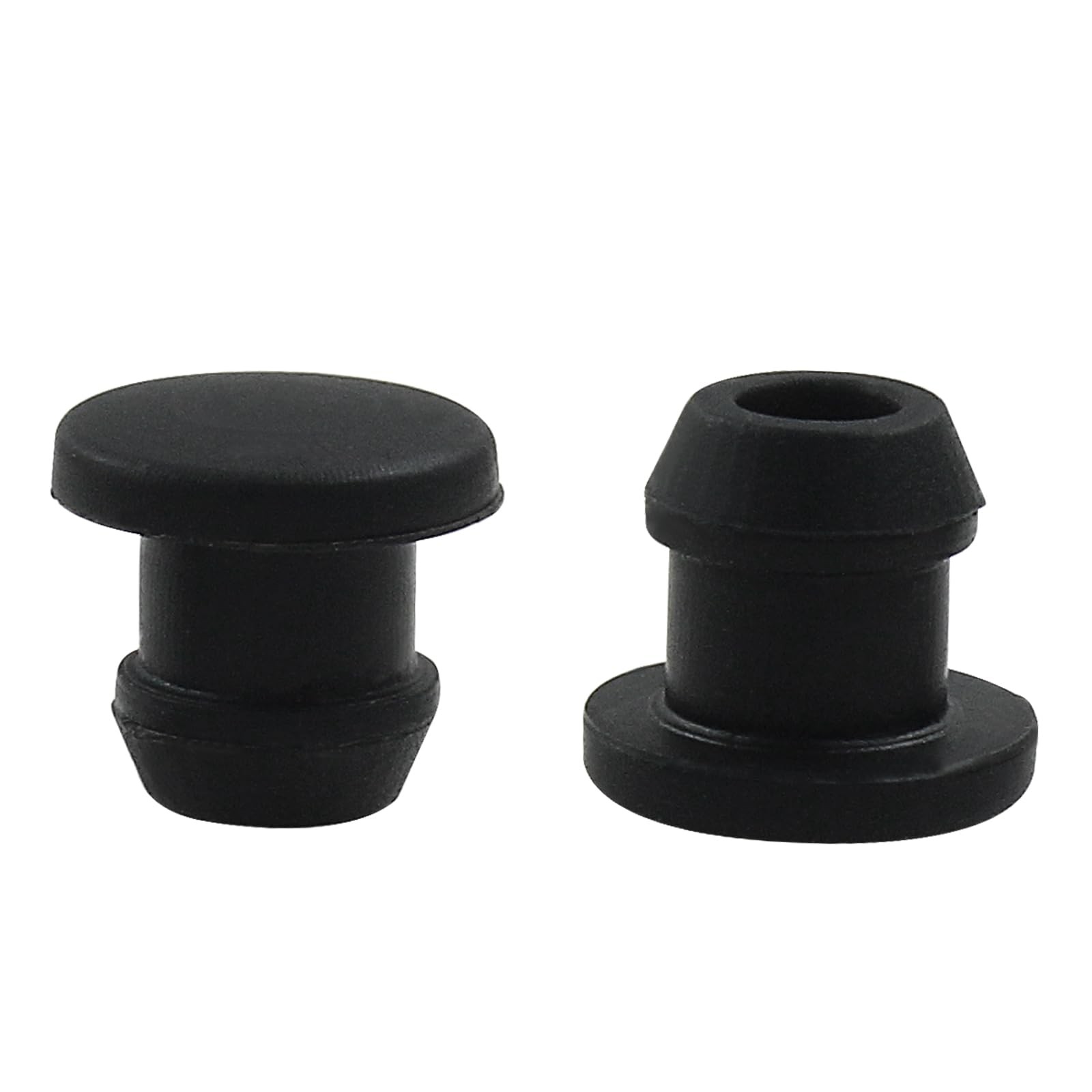 Cionyce 6mm Silicone Plugs Waterproof Stoppers 20 Pcs Black