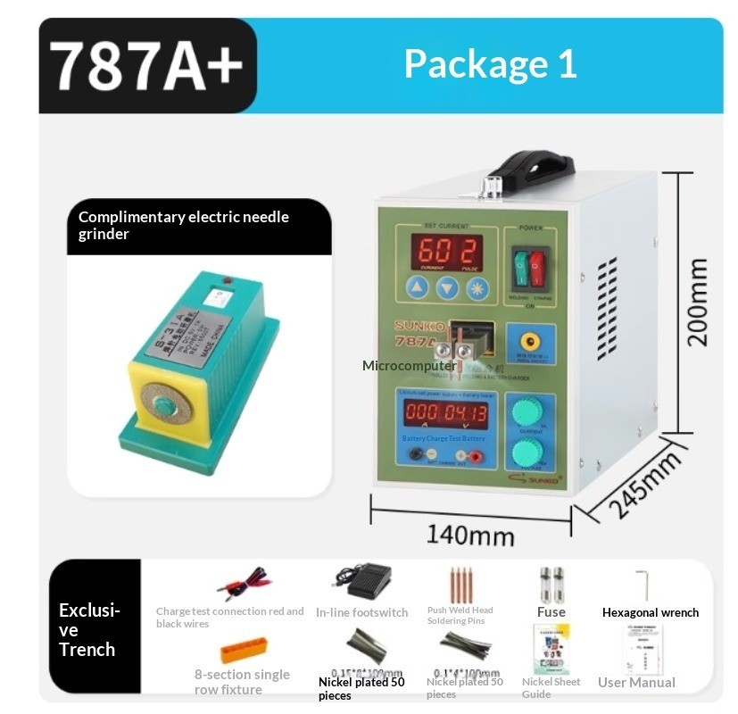 Small Precision Nickel Sheet Battery Spot Welder for Household Battery Welding