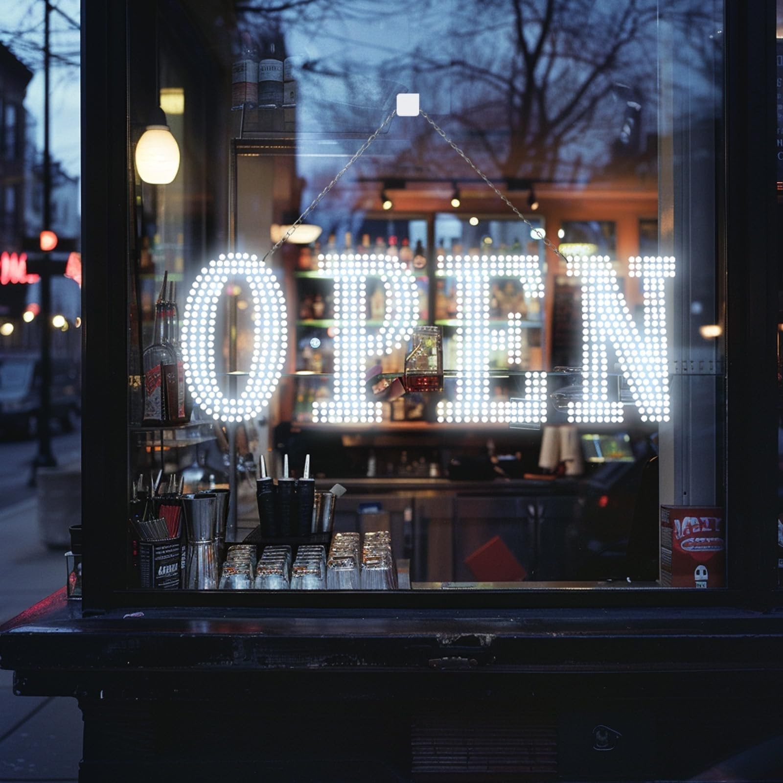 LED Open Signs for Business, 30» x 10″ Large Bright Flashing Open Sign with …
