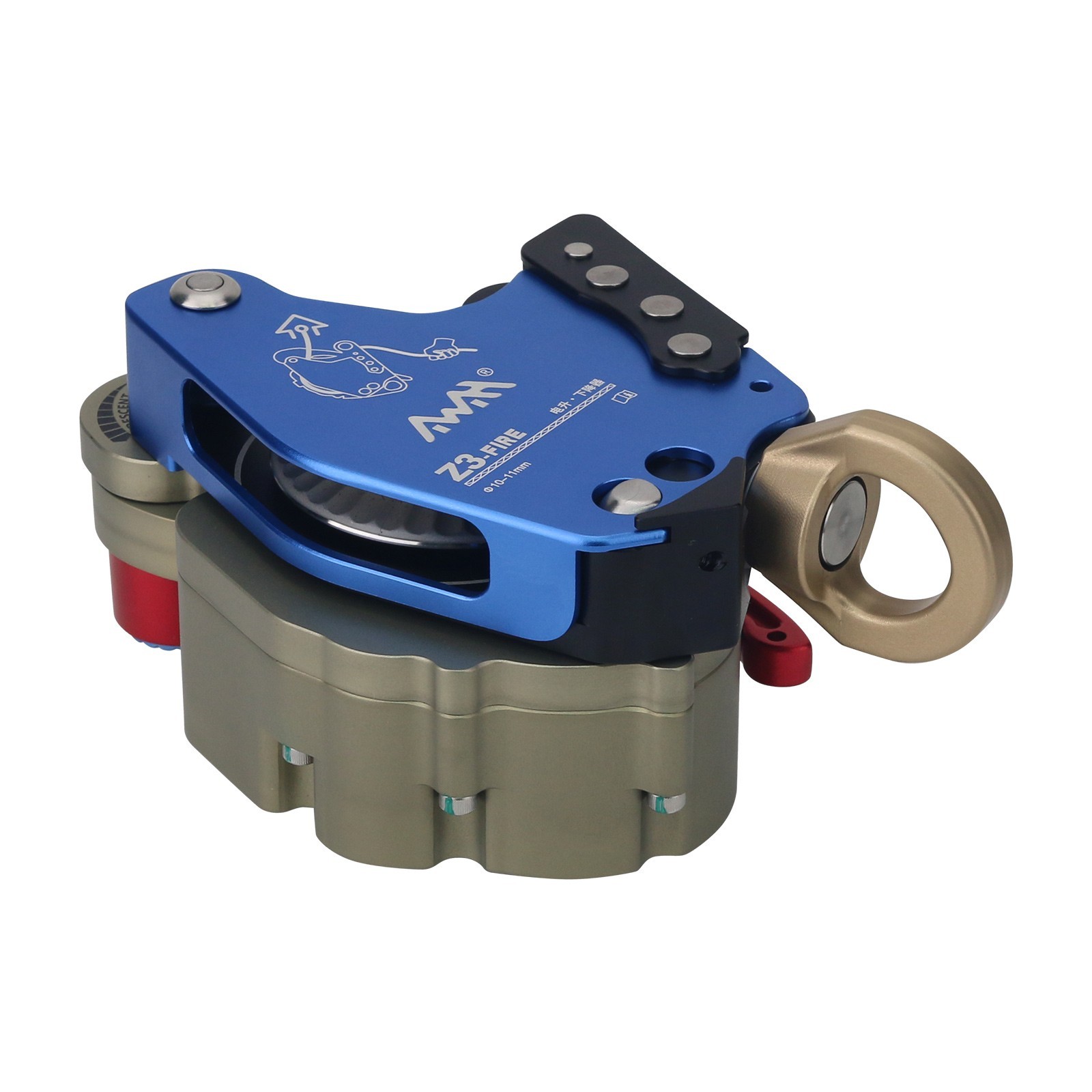 Z3-FIRE Blue Ascent Descent Device Comes with Universal Join for 30kg-285kg Load