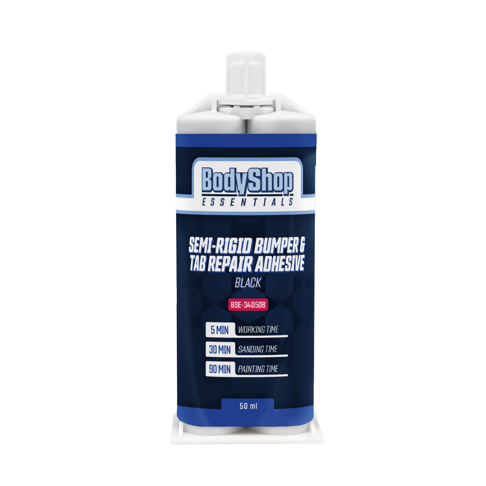 BodyShop Essentials Universal Black Semi Rigid Plastic Repair & Adhesive 50ml