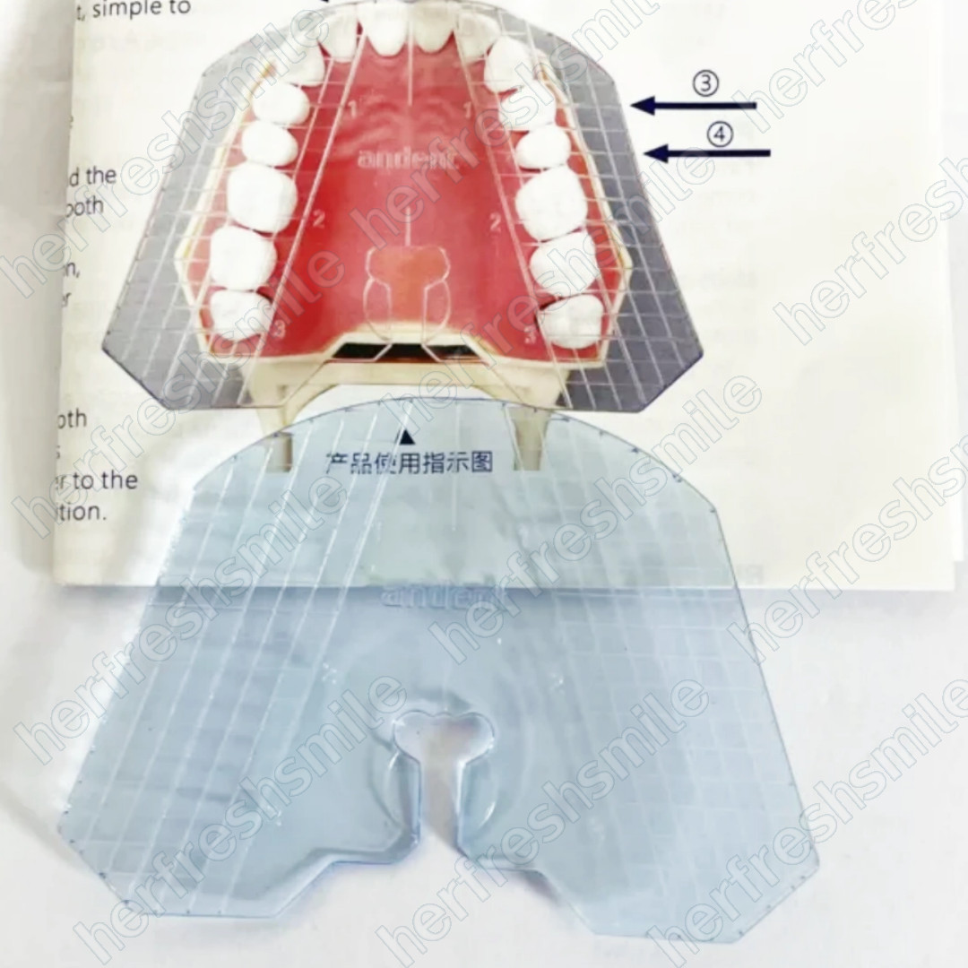 2Pcs Dental Guide Template Plate Denture False Teeth Arrangement Articulator USA