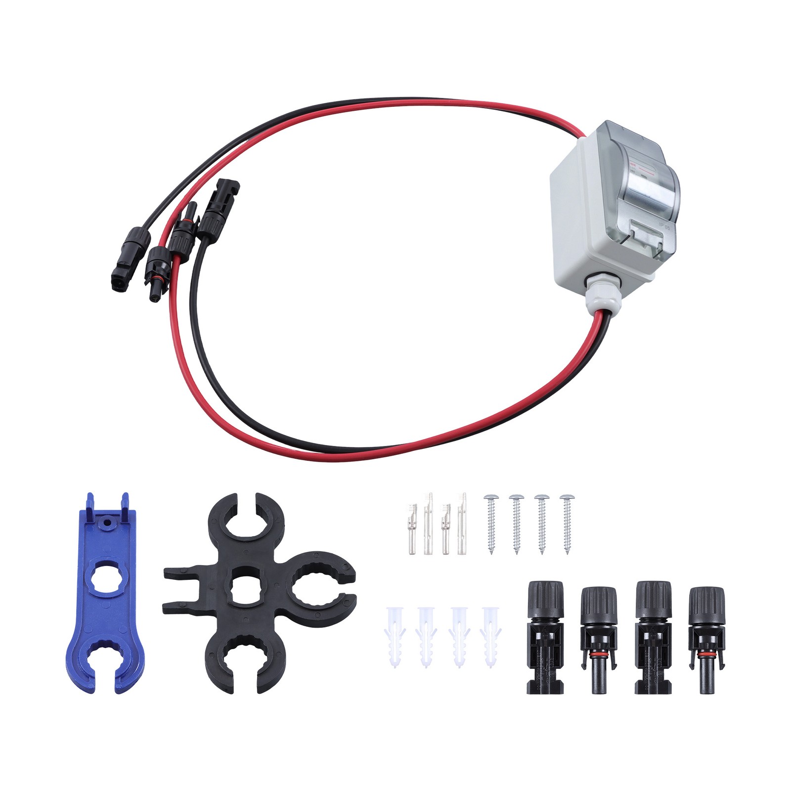 1000V 60A Solar Disconnect Switch, IP65 Weatherproof Breaker Box for PV Outdoor