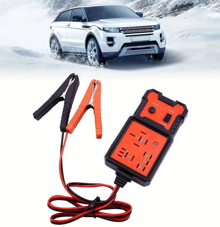 12V 4/5 Pin Relay Tester for Car-Professional Auto Automotive with Clips Durable