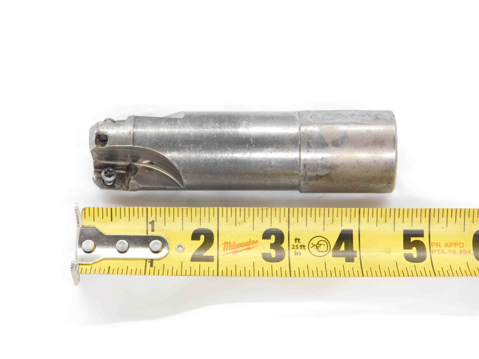1 1/4 DIA. 4 7/16 OAL COOLANT THRU INDEXABLE END MILL 1 1/4 SHANK 3 FLUTE 1.25