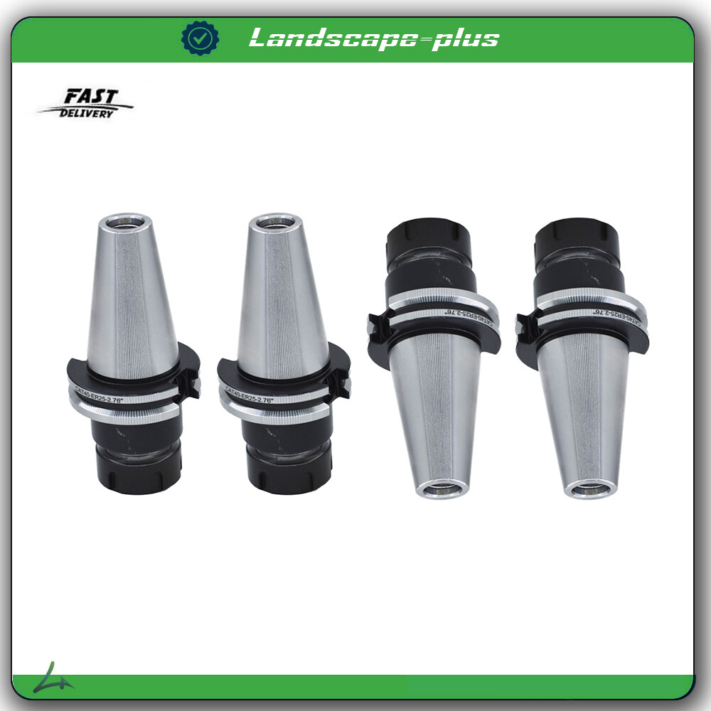 CAT40 ER25 Collet Chuck W. 2.76″ Gage Length Chucks Tool Holder Set 4 PC