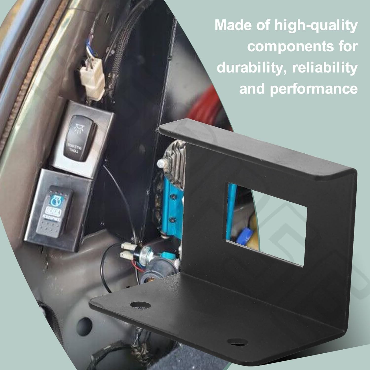 3014188 Rocker Switch Mounting Bracket for 12 Volt Double Momentary & Black