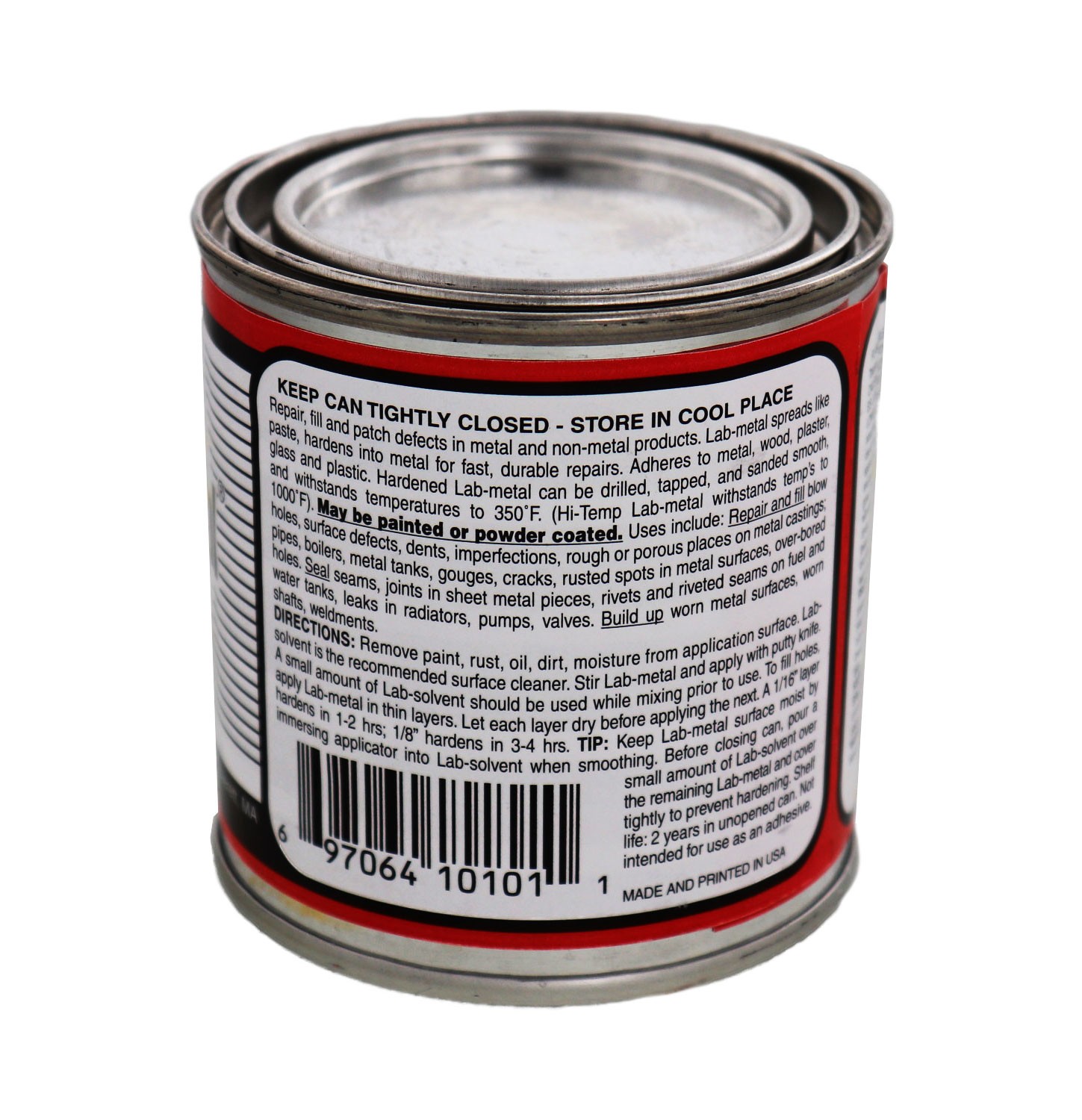 Alvin 12 oz Lab Metal Durable Economical Dent Filler & Patching Compound Epoxy