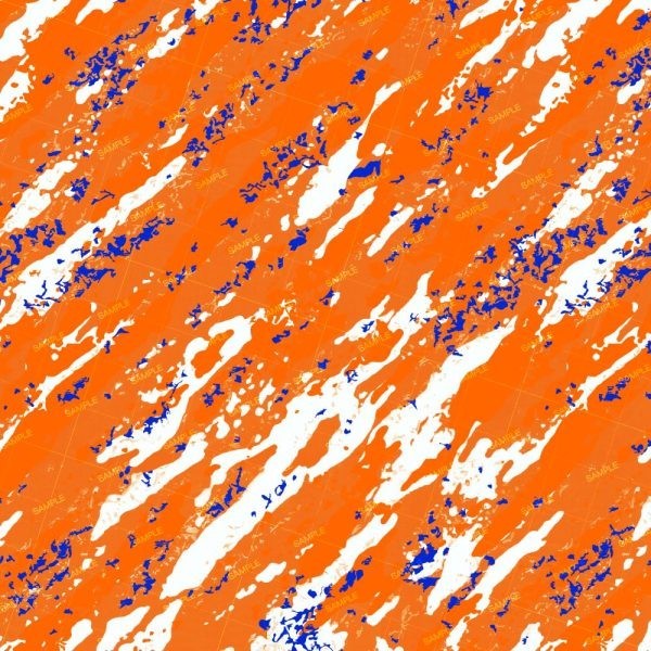 Rip Tear Splash Orange and Blue – 18″x46″ Hydrographic Film Hydro Dipping