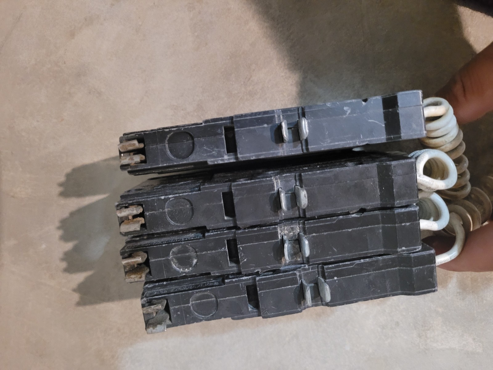 Square D QO120AFI Arc Fault Circuit Breaker, 20A, 1P, 120V-Lot of 2