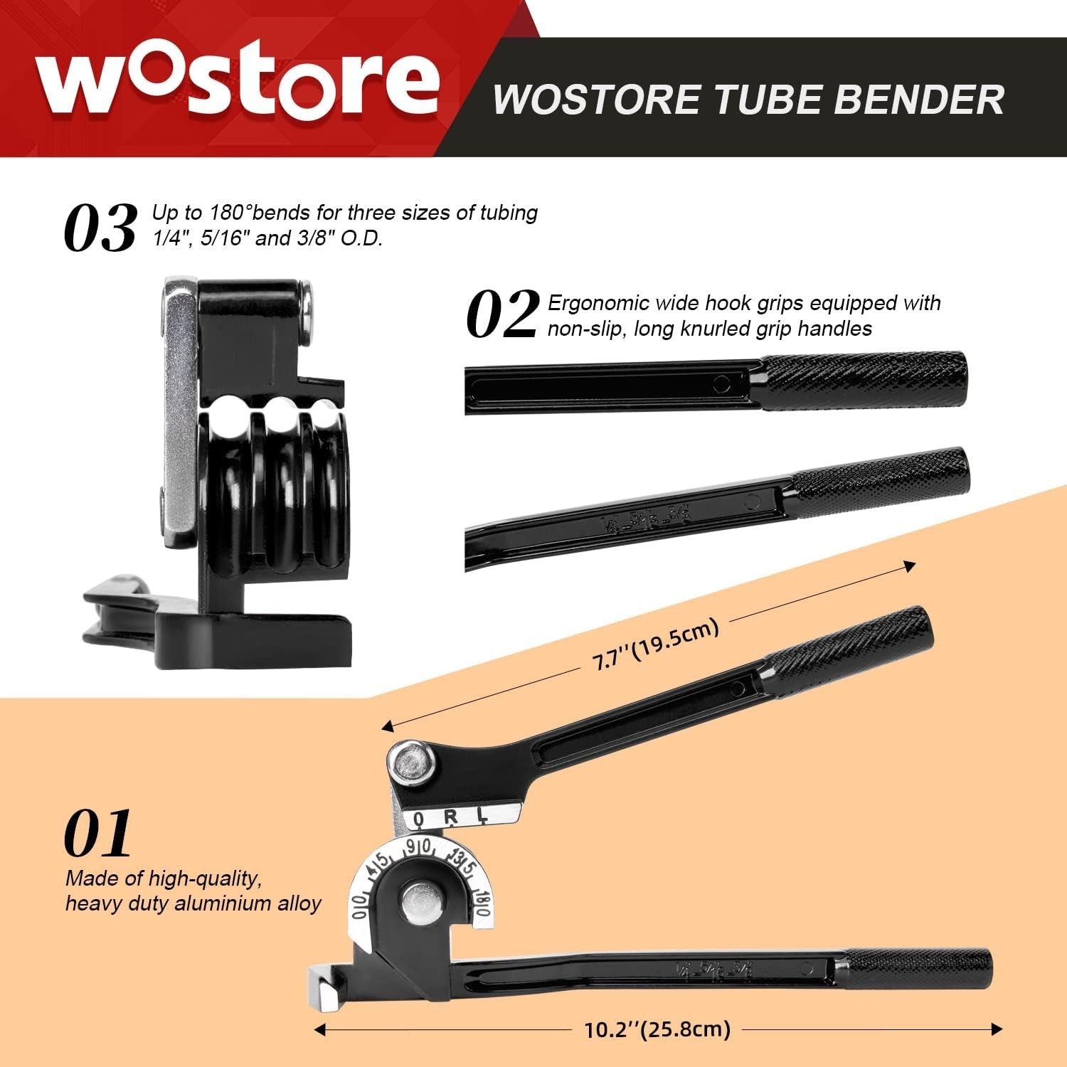 Durable Hand-Powered Tubing Bender – Non-Slip Grip for Effortless Operation