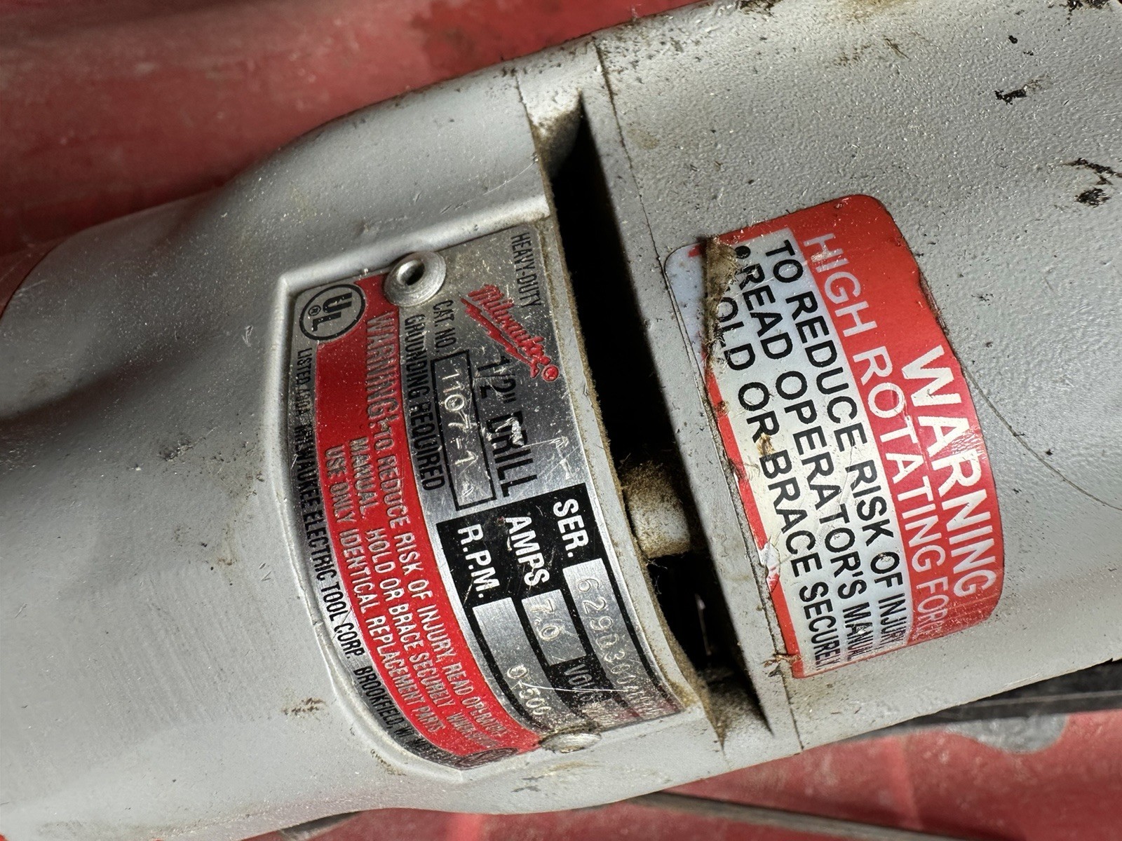 Milwaukee 1/2 Right Angle Drill 1107-1 Made in the USA.