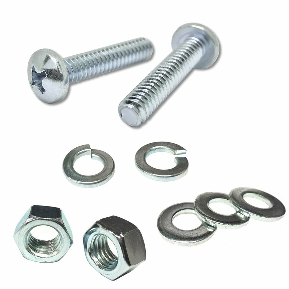 #6#8#10 Phillips Pan Head Machine Screws Bolts Nuts Washers Assortment 3556PCS!