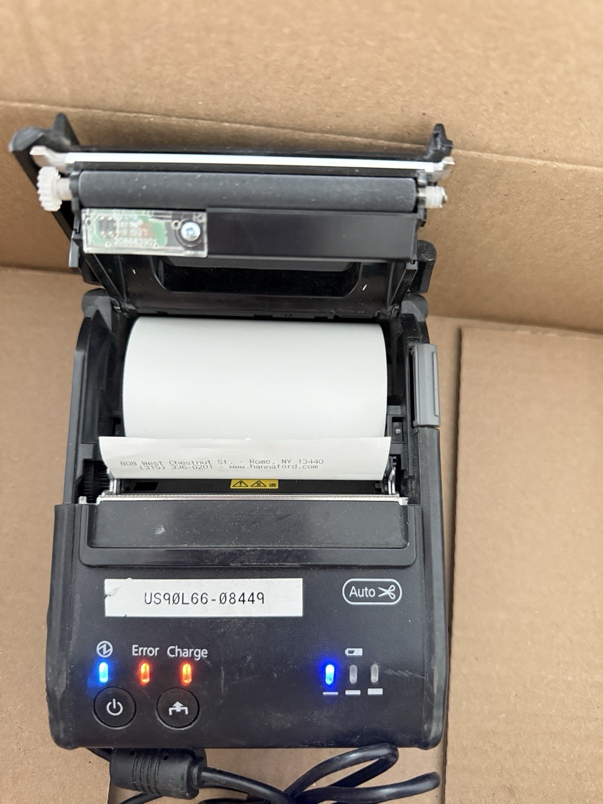 Epson TM-P80 Wireless Thermal Receipt Printer, Bluetooth w/Battery and Adapter