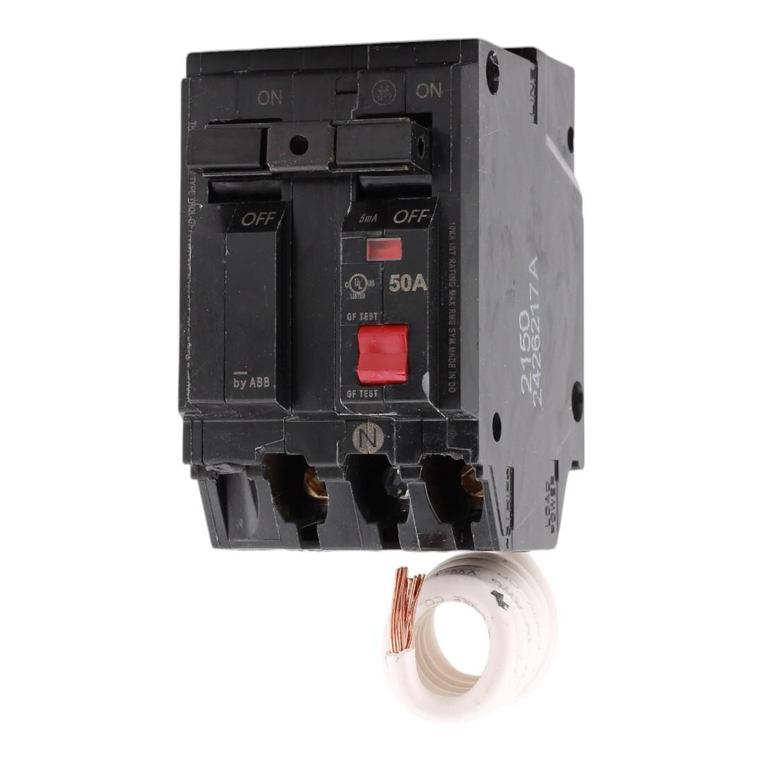 NEW GE THQL2150GFT2 Ground Fault Circuit Interrupter 50A 120/240 VAC