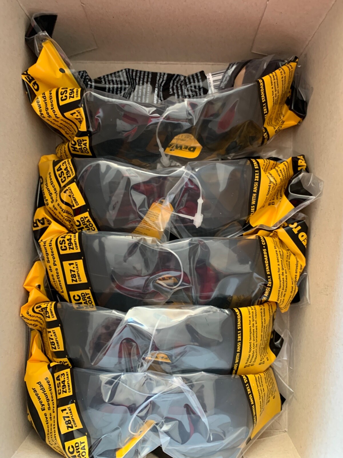 12 pack Dewalt DPG54-2D Protector SMOKE High Performance Safety GLASSES