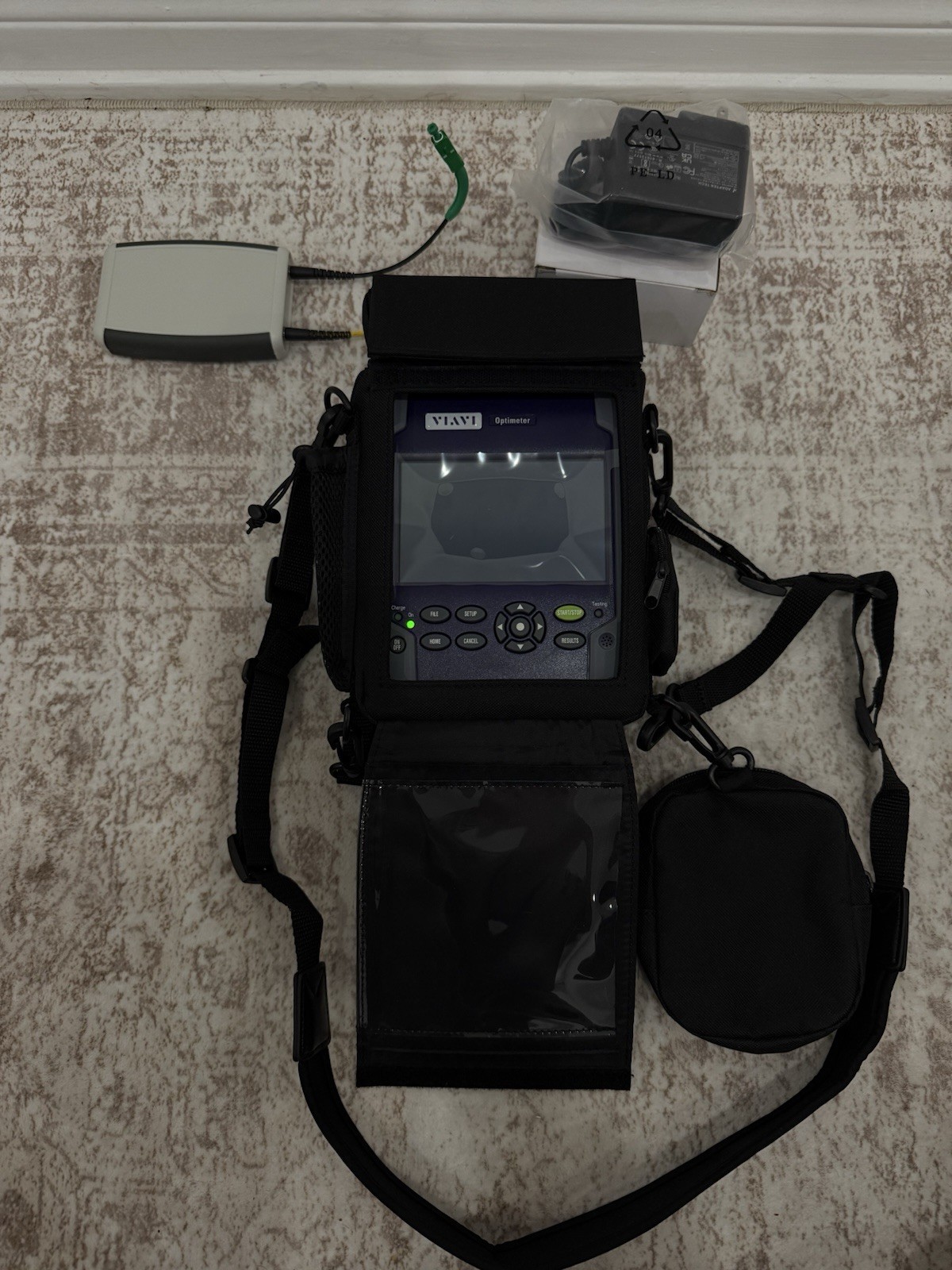 Viavi Optimeter EOPT-PONATT Optical Fiber Tester + Fiber Launch Cable with Case