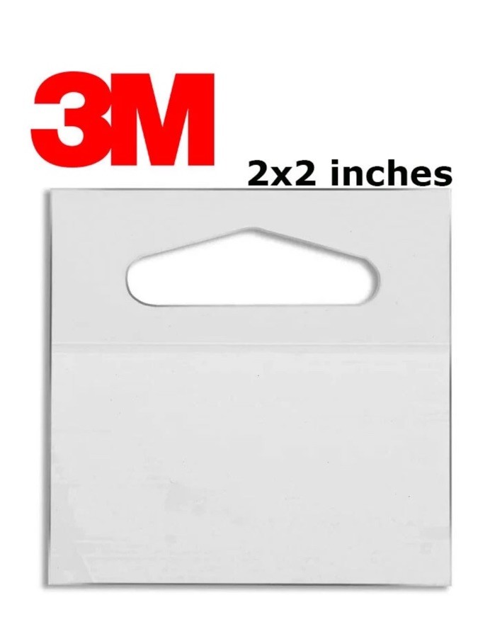 New Genuine 3M Scotch Hang Tabs Clear 2×2 in – 500 count, 1075 (SH8)