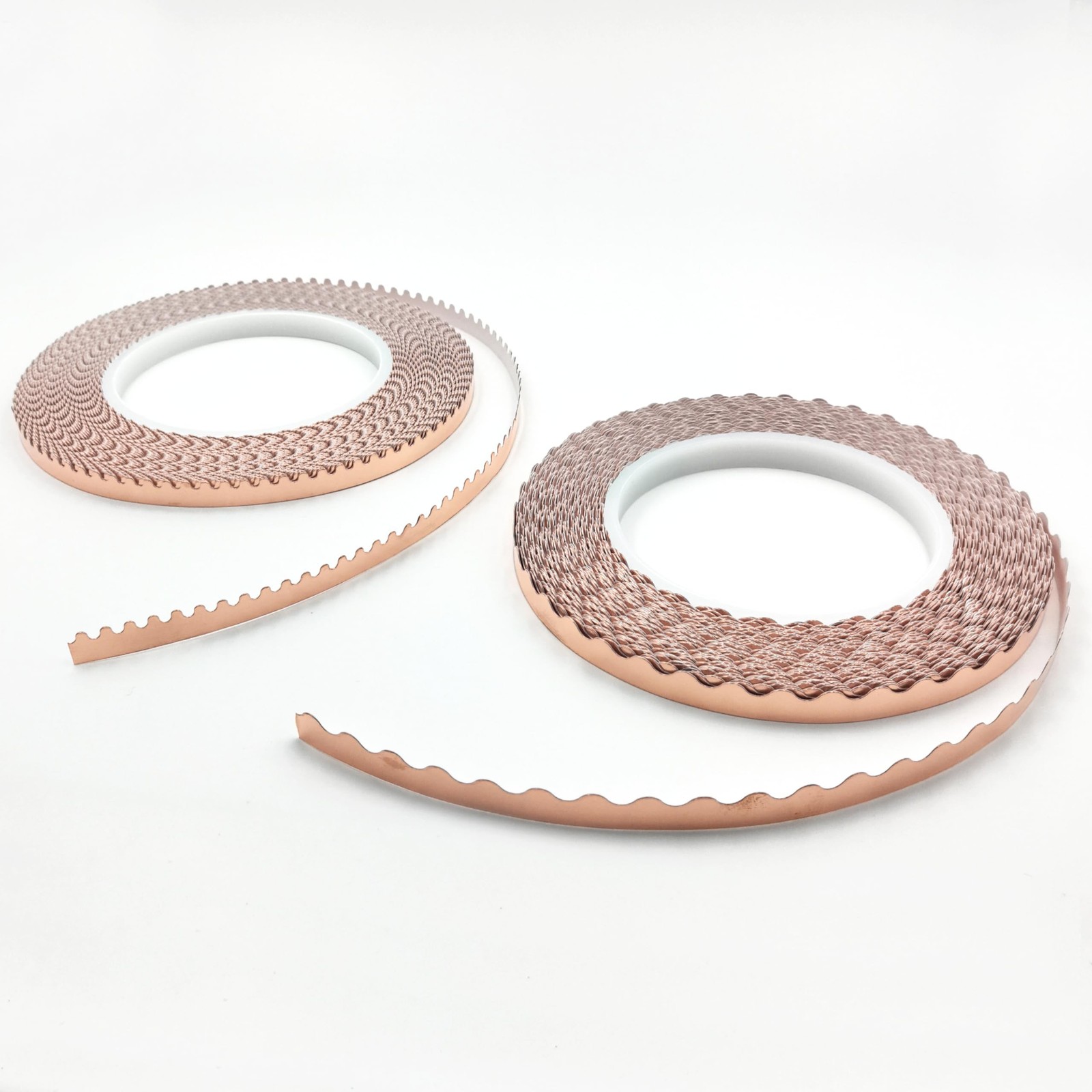 Scalloped Copper Foil Tape for Stained Glass, DIY Handicrafts, Crafting, Blac…