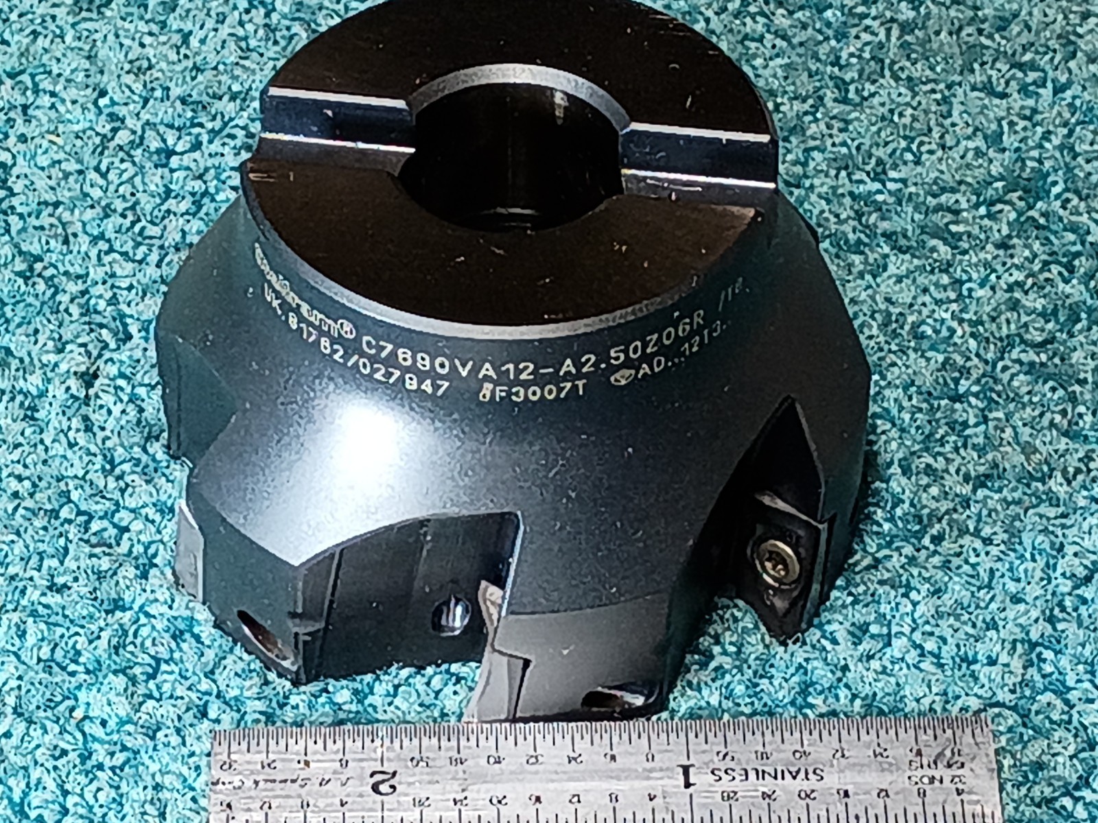 Stellram 2.50″ Face Mill Cutter 90° C7690VA12-A2.50Z06R W/New Walter ADMT WKP25S