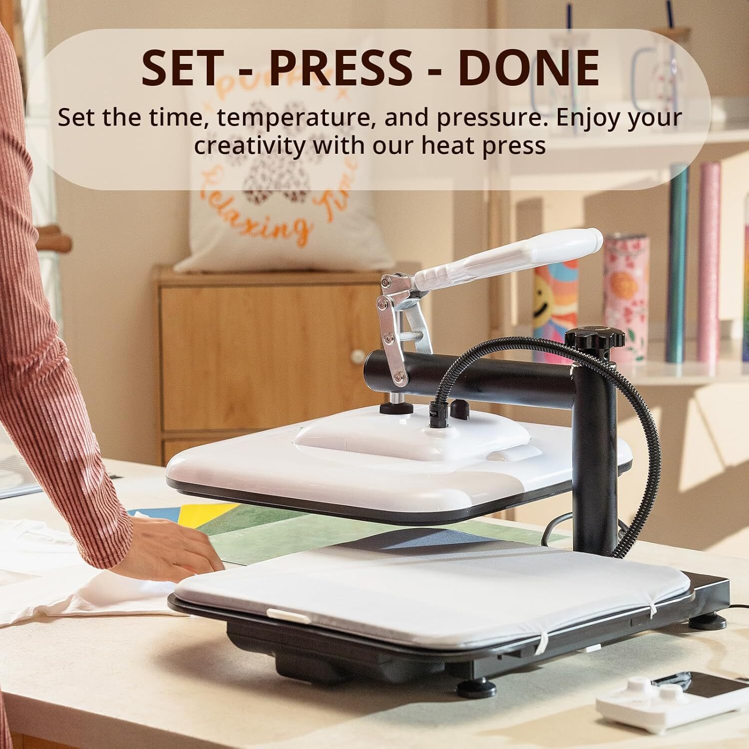 15″x15″ Digital Heat Press Machine Sublimation Printer Transfer for DIY T-shirt