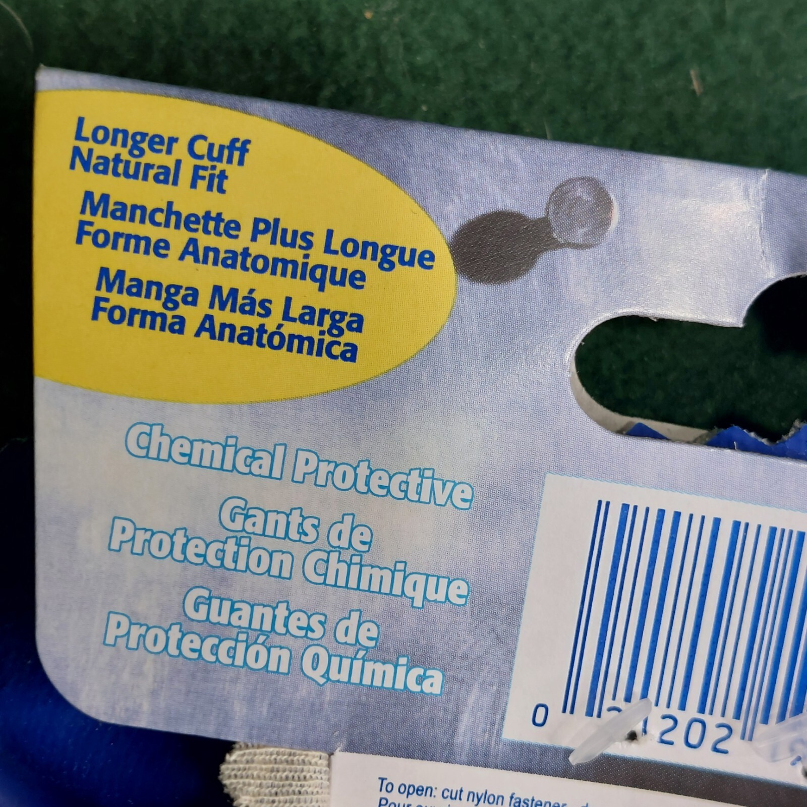 Spontex Bluettes Neoprene Gloves 1 Pair of Large Blue Premium Heavy Duty Gloves