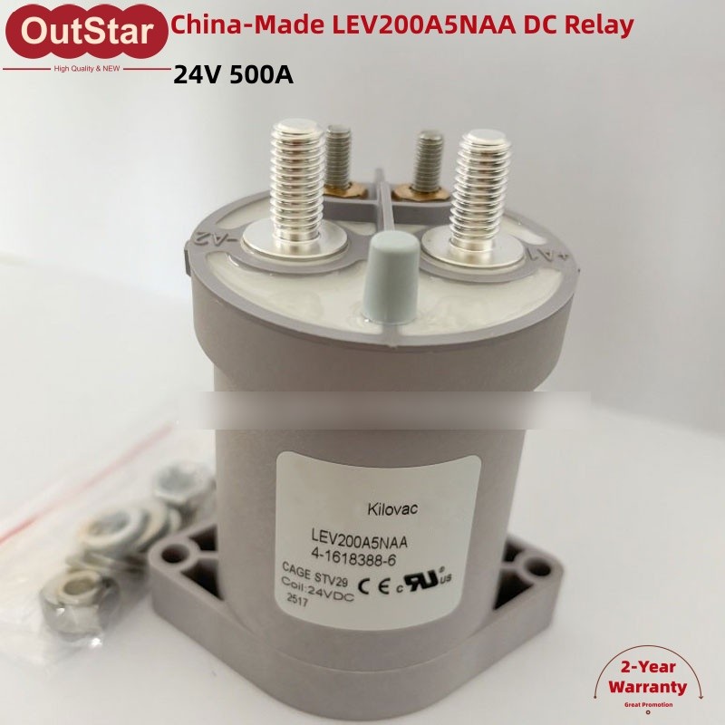 China-Made LEV200A5NAA DC Relay 4-1618388-6 500A 24V DC Contactor Bottom Mount