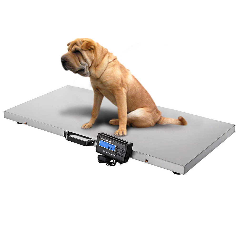 1100 Lbs Heavy Duty Digital Livestock Vet Scale Hog Pet Dog Sheep Goat Scale US