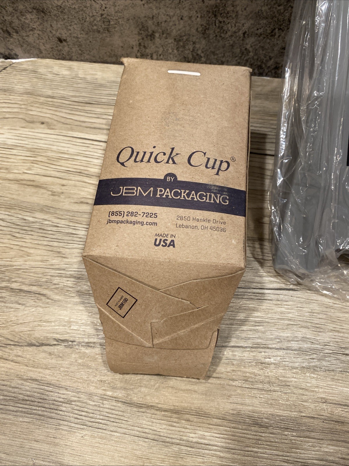 JBM Quick Cup Dispenser & Quick Cup Flat Cups 250 Count -Metal Wall Dispenser