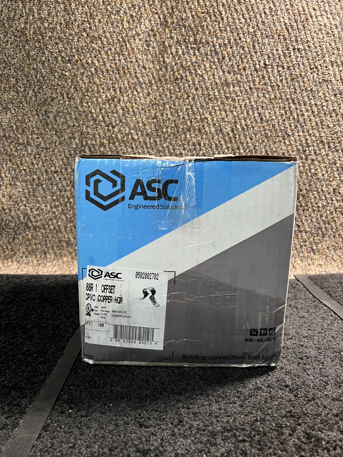 (QTY 100) ASC 1″ CPVC Pipe Strap Hanger Support Stand Off Copper OFFSET 188R 1
