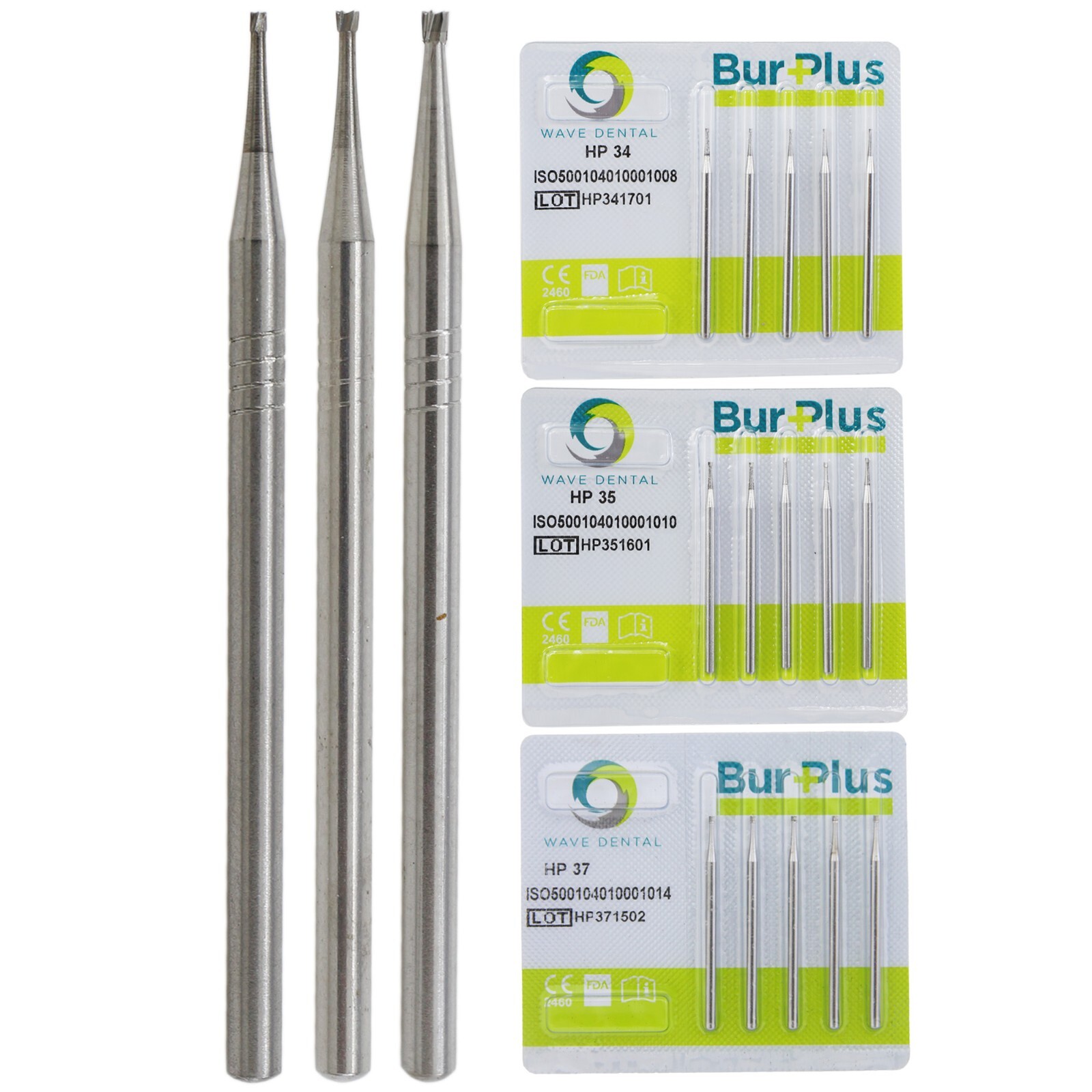 Wave Dental Carbide Burs HP 2 8 557 703L Round For Slow Speed Straight Handpiece
