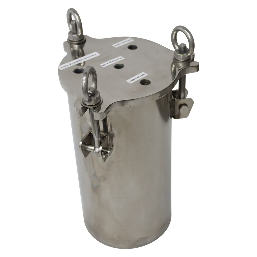 3L 5.2in Stainless Steel Pressure Tank Dispenser Glue Dispensing Storage Bucket