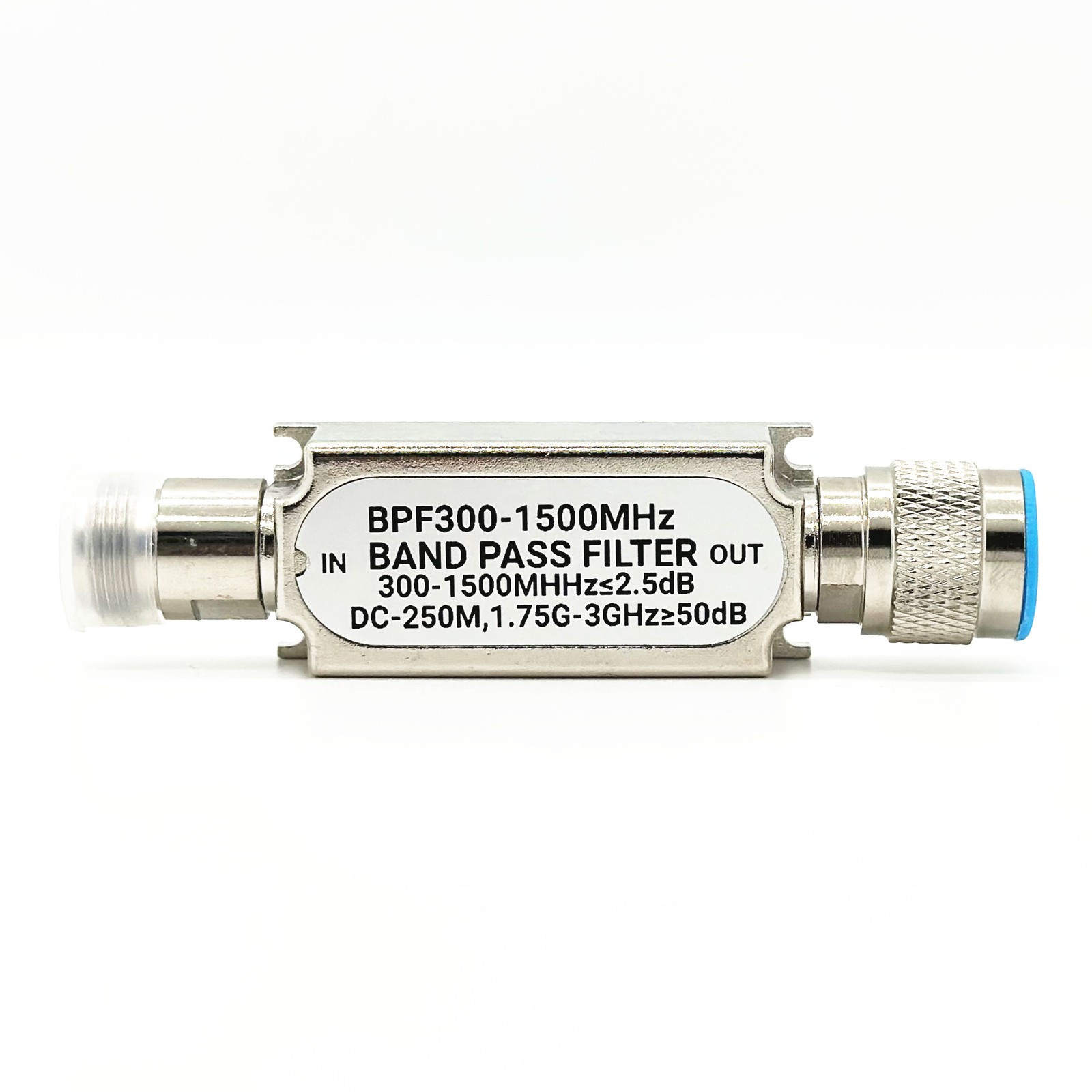 1pcs Band Pass Filter N-type Male and Female BPF300-1500MHz Impedance 50Ω