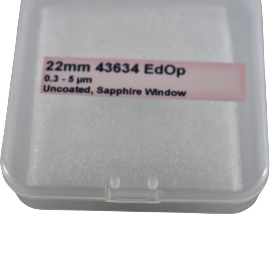 NEW Edmund Optics 43634 22mm Uncoated Sapphire Optical Window 0.3-5um 43-634